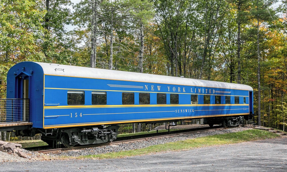 Acra House | Authentic 1940s Pullman Train Car Nestled in Bucolic Catskill Woods