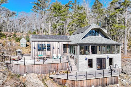Rockport House | Oceanfront home on 6 acres with multi-level deck & spectacular view