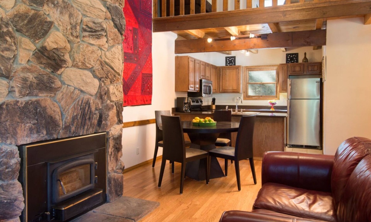 Taos Ski Valley Condo | Twining 7 - Tasteful Bi-Level Condo with Wood Fireplace and WifI