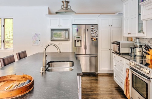 Springs House | Ample Decking, Large Pool, Finished Lower Level with Full Service Gym,.