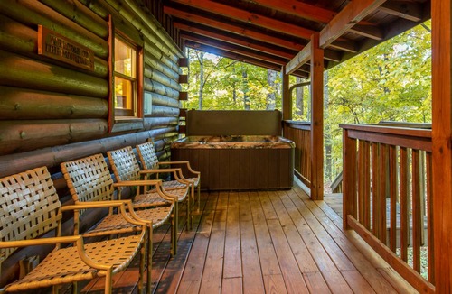 Gatlinburg - Pigeon Forge House | At Last Shagbark Cabin with Hot Tub Arcade Games and More