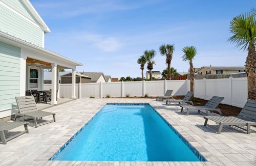 Gulf Lagoon Beach House | Blissful Getaway | 4 BR Home w/Private Heated Pool, Short Walk to the Beach!