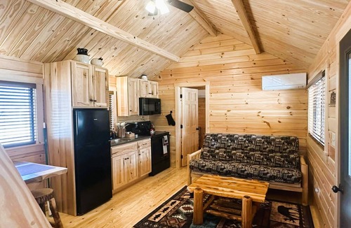 Frank Cabin | Buck Hill Campground Tiny Home Cabin #1