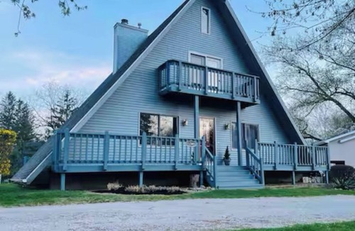 Enchanted Hills House | Channel Front A-frame Retreat
