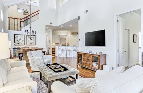 American Beach House | Dog-Friendly End-Unit Condo in Summerwoods w/WiFi & Shared Pool, Central AC