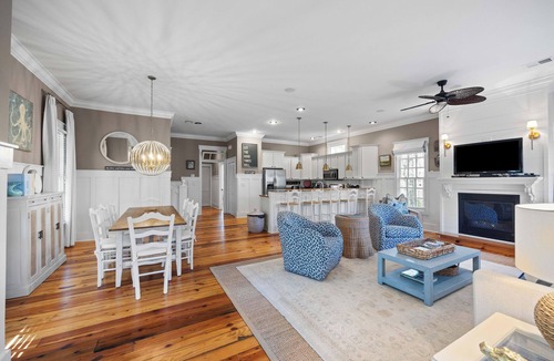 North Litchfield Beach House | Handsome Raised Beach House, Communal Pool, Shortcut to Beach, Adult Dog Welcome