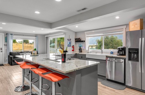 Manson House | Lake view oasis w/private hot tub & deck - Walk to downtown & lake