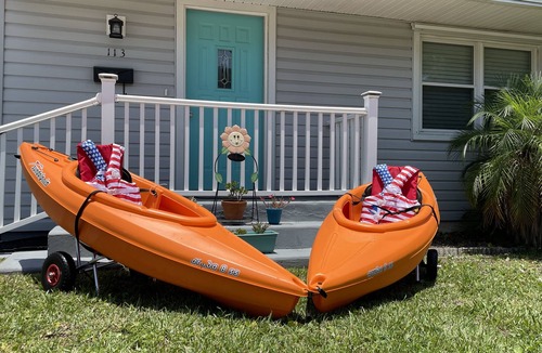 Edgewater House | Pool home 1.5 blocks from the river & 10 mins to the beach.
