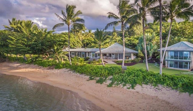 12 Million Dollar Beach Front Estate! Best Tropical Location in Kauai TVNC #4205
