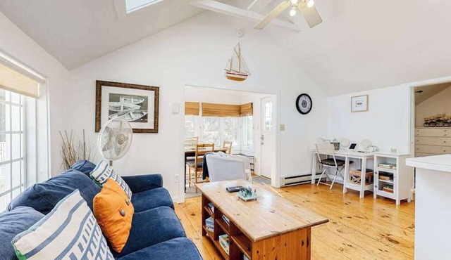 Cape Cod cottage with patio - near golf, 100 yards to private Mashpee Beach