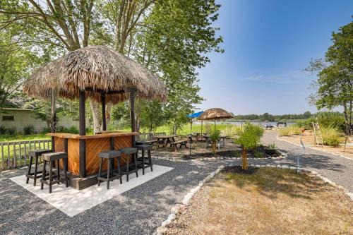 Dock + Backyard Bar: Spacious Barnegat Bay Retreat