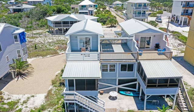 Gulf Front, Pet Friendly, N. Cape San Blas with Screened Deck ~ Whataday