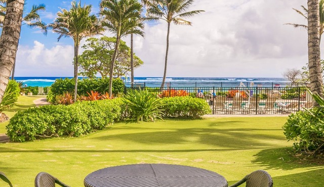 Kapaa Shore Resort B118, Ocean View, Walk to Town, Bike Path, Comp Wifi/Pkg