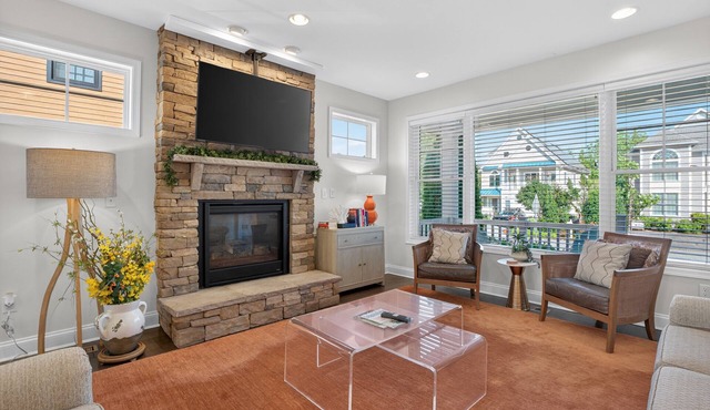 Rehoboth Beach House Rec Room Parking Patio