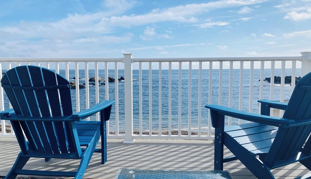 Seaside Serenity Oceanfront Cottage with private beach Perkins Cove New 2025 in Ogunquit