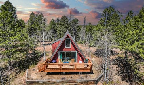 Slope Summit Rustic A-Frame Cabin w Scenic Views in Divide