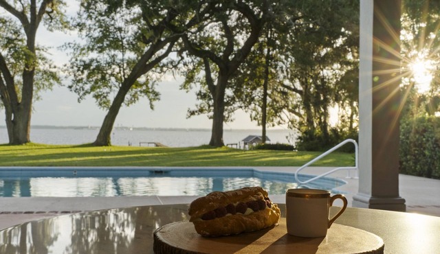 Three Oaks Manor Pool Riverfront