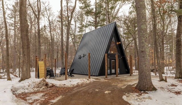 Tiny Home-A Frame-Sauna-Cold Plunge-Fire Pit-Seclusion in Brainerd